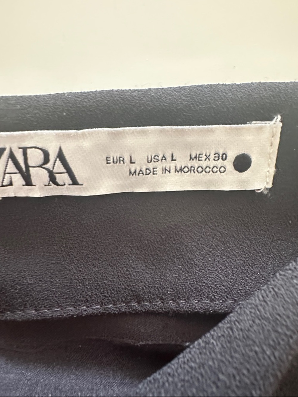 Zara Black Maxi Skirt With Side Drape - Picture 4 of 4